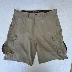 TONY HAWK MEN'S 40 EARTHSTONE CARGO SHORT PANT 100% POLYESTER CANVAS Y2K